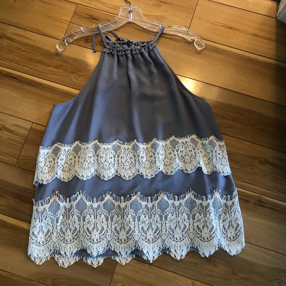 Lace tank top, gorgeous feminine size S